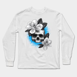 Magnolia Skull Long Sleeve T-Shirt